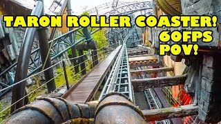 Taron Roller Coaster AWESOME 60FPS HD Front Seat POV Phantasialand Germany [upl. by Kalle]