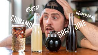 4 EASY to Make Cocktail Syrups  grenadine amp orgeat [upl. by Trygve]