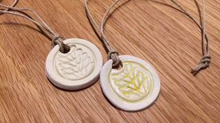 How to Make Essential Oil Clay Diffusers [upl. by Ahsatin]