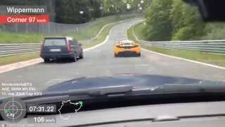 E92 m3 vs Volvo 850 Nürburgring [upl. by Laehcar]