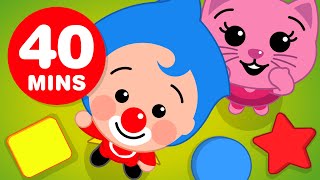 🐥 Plim Plim ♫ CARTOONS for Kids ♫ Full Episodes ♫ The Magical Figures 40 Min [upl. by Spanos]