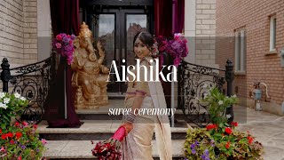 Aishikas Saree Ceremony  KIM FILMS  Balika amp Aravinth  4K [upl. by Trefler]