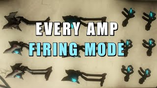 Warframe Every amp firing mode with some details [upl. by Leizar599]