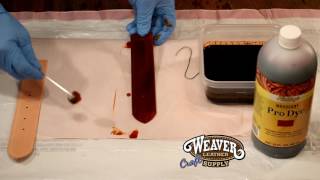 Basics to Hand Dyeing Leather [upl. by Cecil767]