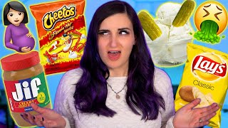 Pregnant Woman Tries WEIRD Pregnancy Cravings [upl. by Llebpmac9]