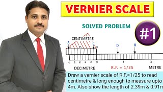 HOW TO DRAW VERNIER SCALE PROBLEM 1  UNIT  ENGINEERING SCALE TIKLESACADEMYOFMATHS [upl. by Lamraj]