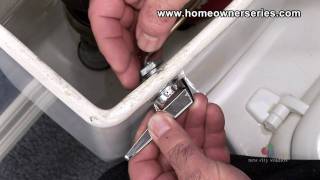 How to Fix a Toilet  Toilet Handle Replacement [upl. by Ellezig285]