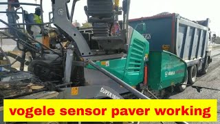 Vogele paver working [upl. by Anirrak]