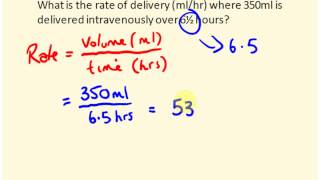 IV rate calculations for nurses  dosage calculations [upl. by Mikihisa]