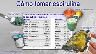 Cómo Tomar Spirulina Beneficiosa Para El Organismo [upl. by Bella]