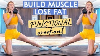 FUNCTIONAL LOWER BODY WORKOUT TO LOSE FAT  BUILD MUSCLE  GET ATHLETIC [upl. by Idnac]