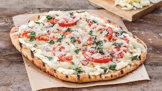 Grilled White Veggie Pizza [upl. by Nabi]