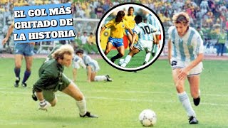 El día que Maradona y Cannigia nos dejaron sin voz  Argentina vs Brasil 1990 [upl. by Kriste]