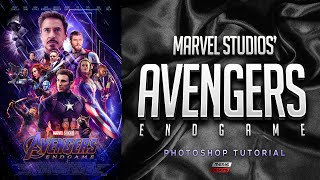 Avengers Endgame  Official Poster Photoshop Tutorial [upl. by Mariam360]