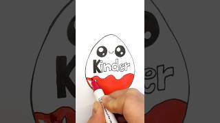 How to Draw and Color a Kinder Surprise  StepbyStep Drawing for Kids [upl. by Ardie]