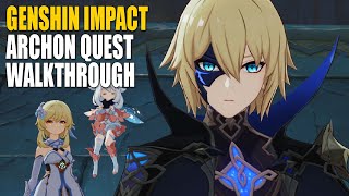 Genshin Impact Chasm Archon Quest PART 3  Dainsleif amp Boss Fights [upl. by Anaidni]