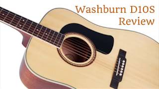 Guitar Review Washburn D10S Acoustic [upl. by Nnylirret647]