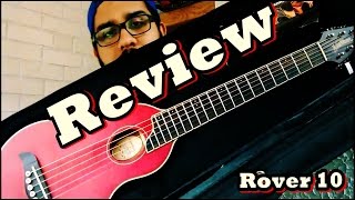 Washburn Rover R10 steel strings Travel Guitar  Review Unboxing [upl. by Vere]