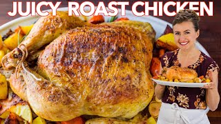 Juicy ROAST CHICKEN RECIPE  How To Cook a Whole Chicken [upl. by Gaskin656]