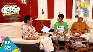 Taarak Mehta Ka Ooltah Chashmah  Episode 929  Full Episode [upl. by Aihsele]