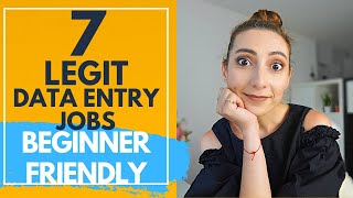 7 Legit Data entry jobs from home to make money online in 2024 BEGINNER FRIENDLY [upl. by Lati887]