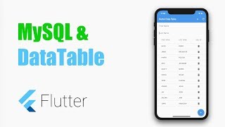 Googles Flutter Tutorial  MySQL  DataTable SQL CRUD Operations coderzheavencom [upl. by Niamjneb758]