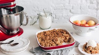 Apple oat crumble recipe  KitchenAid [upl. by Sewoll961]