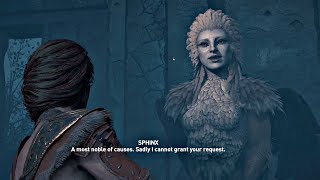 Assassins Creed Odyssey  SPHINX Secret Legendary Boss All Choice Outcomes PS4 Pro [upl. by Aneleve]