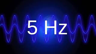 5 Hz clean pure sine wave BASS TEST TONE frequency [upl. by Durrace561]