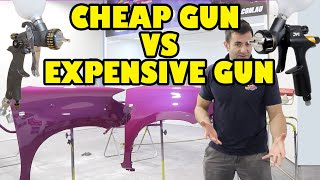 Cheap Spray Gun VS Expensive Spray Gun [upl. by Cyma956]