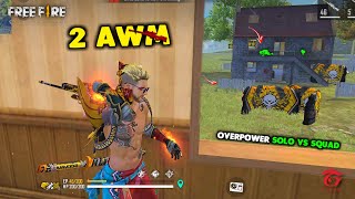 Next Level 2 AWM Solo vs Squad OverPower Ajjubhai Gameplay  Garena Free Fire [upl. by Enirahtak746]