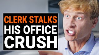 CLERK STALKS HIS OFFICE CRUSH  DramatizeMe [upl. by Llorrac488]