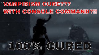 Skyrim How to EASILY Cure Vampirism with Console Command [upl. by Crifasi]