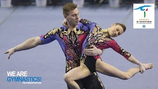 HIGHLIGHTS  2016 Acrobatic Worlds Putian CHN – Mixed Pairs  We are Gymnastics [upl. by Nwadahs328]