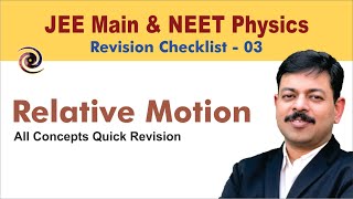 Relative Motion  Revision Checklist 03 for JEE Main amp NEET Physics [upl. by Bluefarb738]