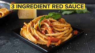 How to make the SIMPLEST ITALIAN PASTA SAUCE at home [upl. by Ardnaet]