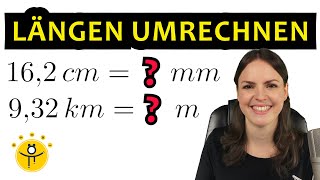 LÄNGEN umrechnen – Meter und Zentimeter Längeneinheiten Tabelle [upl. by Ddej]