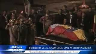 Former PM Meles Zenawi lies in state as Ethiopia mourns [upl. by Urania]