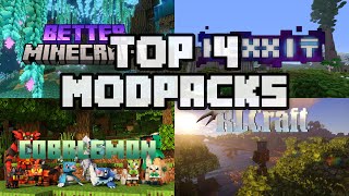 Minecraft Bedrock Edition 121 TOP 4 Modpacks [upl. by Means]