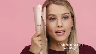 How to use Lena Geniecurl auto hair curling wand [upl. by Ylrebmic]