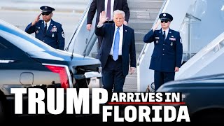 President Donald Trump arrives at his MaraLago property I Palm Beach I Florida I USA [upl. by Loy]