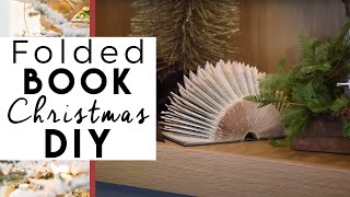 Christmas Decorations  Folded Book Pages [upl. by Cathy]