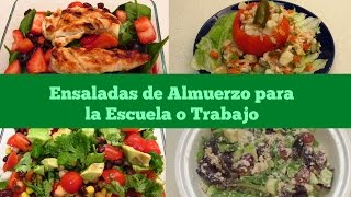 ¡¡Ricas Ensaladas para el Almuerzo [upl. by Aehs]