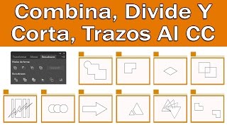 Combinar Dividir y Cortar trazos en Adobe Illustrator CC [upl. by Tnecillim]