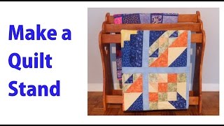 Make a Wooden Quilt Rack  woodworkweb [upl. by Maon]