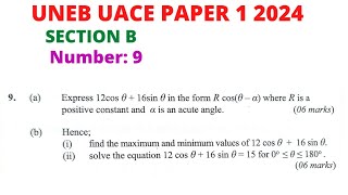 S6 UACE PAPER 1 solutions to number 9africastruggle [upl. by Seana]