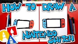 How To Draw A Nintendo Switch  Challenge Time [upl. by Ocisnarf]