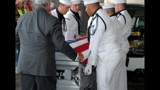 Military Funeral for US Navy Corpsman 3rd Class Clayton R Beauchamp [upl. by Sedgewinn882]