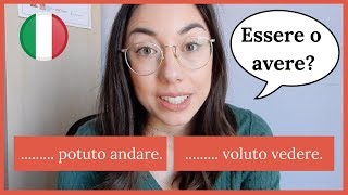 Ausiliari con verbi servili e infinito  Learn Italian with Lucrezia [upl. by Strawn]