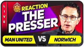 RANGNICK PRESS CONFERENCE REACTION MANCHESTER UNITED vs NORWICH [upl. by Undry855]